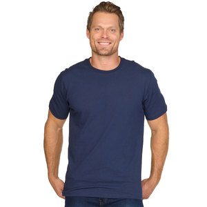 Reiss Navy Count Air-Water Cotton Tailored-Fit T-Shirt Adult Premium Blend <b>Ring</b>-Spun T-Shirt - Product Image 1