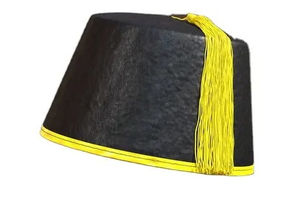 Fez Masónico Personalizado Bordado a Mano para Hija, con Estuche, Lana Negra, Cuatro Hileras de Pedrería, ¡Gran Oferta! - Product Image 2