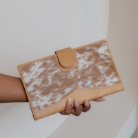 Dompet kulit sapi ukuran besar untuk wanita dompet kulit asli dompet Clutch Case kartu dompet grosir Barat