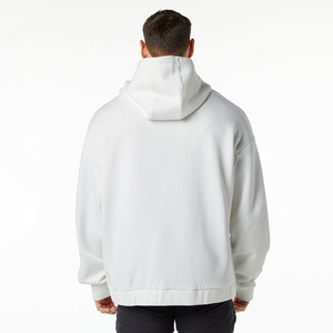 Men basics oversized zipper hoodie design soft cotton fleece fabric full <b>zip</b> <b>hooded</b> relaxed loose fit winter casual & streetwear - Product Image 2