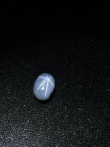 Cabujón de zafiro estrella gris natural. Sin calor ni tratamiento. Zafiro estrella de 6 rayos. Cabujón de zafiro suelto. - Product Image 2