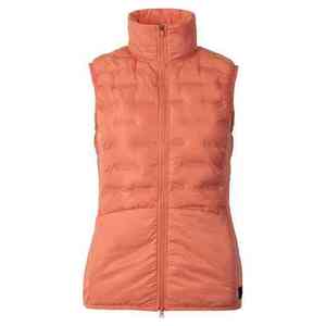 Chaleco Acolchado Ligero sin Mangas para Mujer en Poliéster y Algodón Color Coral para Equitación - Product Image 1