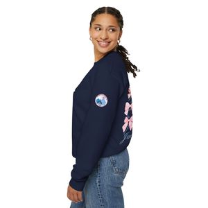 Sweat-shirt bleu marine à motif inspirant, en molleton doux, col rond, manches longues, vêtement décontracté et tendance pour tous les jours - Product Image 3