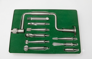 Ensemble de perceuses Hudson Brace, 7 pièces, acier inoxydable durable, instruments chirurgicaux de classe II, certifiés ISO13485, certifiés CE - Product Image 5