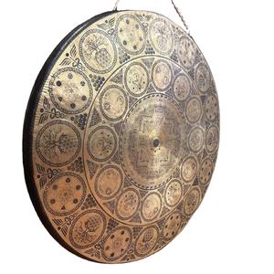 Gong de Metal tallado nepalí tradicional, Yoga religioso decorativo, meditación, curación, budismo, campana de canto espiritual, artesanía - Product Image 2