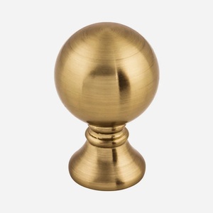Classic <b>Brass</b> Cabinet <b>Knob</b> Traditional Flower Design Durable Furniture Handle for Storage Closet Drawer Universal Gold Finished - Product Image 5