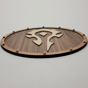 Authentique bouclier rond en bois de style viking, artisanat nordique classique pour décoration et accessoires de costume - Product Image 5