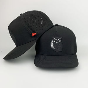 หมวกแก๊ปทรงโค้ง 5 ชิ้น ดีไซน์หรูหรา ผลิตจากโพลีเอสเตอร์/คอตตอน ปรับขนาดได้ พร้อมโลโก้ปัก ตกแต่งเชือกแบบกอล์ฟ รูระบายอากาศแบบเลเซอร์คัท เหมาะสำหรับกีฬาเบสบอล - Product Image 6