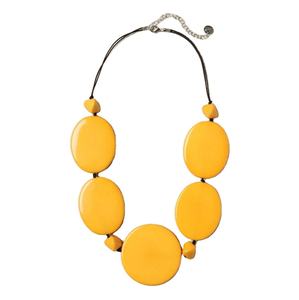 Trendy Vintage Geometric Fashion Resin Beaded <b>Necklace</b> Unisex Colorful Handmade <b>Statement</b> Jewelry Elegant Party Wear Lightweight - Product Image 6