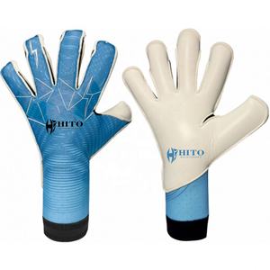 Nouvelles gants de gardien de but professionnels au design innovant, avec impression en silicone sur le dos et contact Letax sur la paume avant, sangle amovible. - Product Image 2