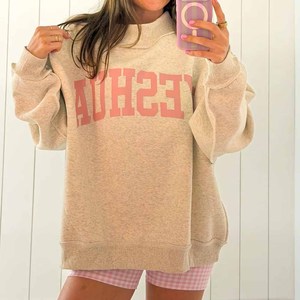 Alabama Wholesale <b>Mock</b> <b>Neck</b> Cotton Fleece Crew <b>Neck</b> Sweatshirt University Greek Apparel Chenille Patch Unisex Clothing - Product Image 2