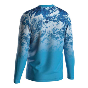 Chemise de pêche et de chasse respirante à design personnalisé, 90 % polyester, 10 % élasthanne, imperméable, UPF 50, performance extérieure, pull-over - Product Image 5