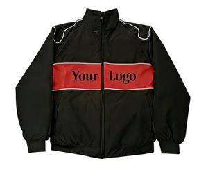Veste de course XL pour hommes, col montant, broderie logo personnalisée, respirante, motif décontracté, en coton, pour le printemps – Vente en gros - Product Image 1