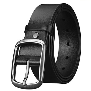 Ceintures en cuir véritable avec logo personnalisé, prix de gros d'usine, boucle automatique pour hommes - Product Image 1