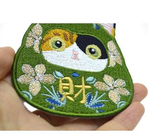 Wholesale Custom Embroidery Patch Raised Stitch Applique Iron <b>On</b> <b>Sew</b> <b>On</b> <b>Badges</b> for Hats Jackets Bags Shirts Clothing - Product Image 2