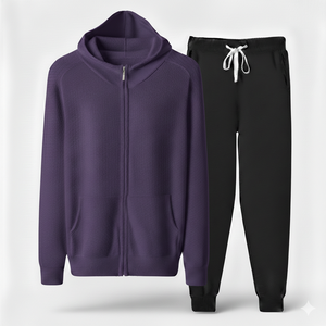 Nouveau survêtement personnalisé pantalons de survêtement évasés et ensembles de sweat à capuche survêtement pour homme, 100% coton - Product Image 1