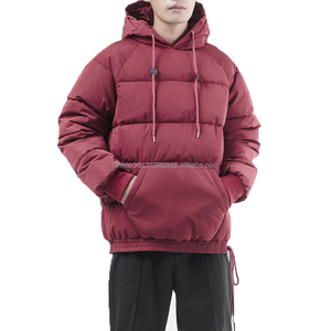 Customizable 2024 Iron Gate <b>Canvas</b> Puffer <b>Jacket</b> with Detachable Hood and Stand Collar High Street Style - Product Image 1