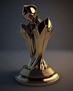 Design élégant à la flamme dorée avec des détails texturés. Disponible aux prix de gros. - Product Image 4