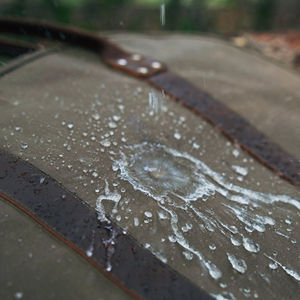 Bolsas de transporte de leña de cuero y lona encerada impermeable con asa de cuero para recoger leña - Product Image 5