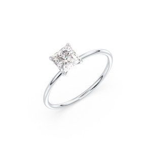 Proveedor Mayorista REYES, Anillo de Compromiso Solitario con Moissanita Corte Princesa de 0.9 Quilates, Plata de Ley 925, Joyería Certificada GRA - Product Image 6