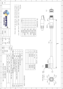 Industrial Ethernet <b>Camera</b> Cable RJ45 to M12 8P X Coded Right Angle Male Connector for Vision Systems and Automation - Product Image 3