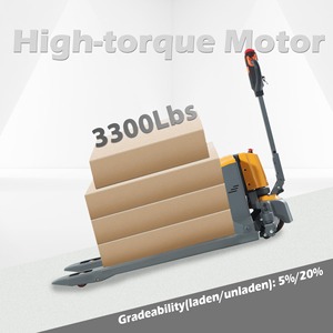 Chariot élévateur électrique complet 3300 lb pour entrepôt avec fourches réglables - Product Image 3