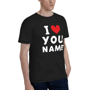 เสื้อยืดพิมพ์ลาย I Love Rich Men แบบสั่งทำพิเศษ ผ้าเจอร์ซีย์เนื้อแน่น ทรงยูนิเซ็กซ์ ดีไซน์ตัวอักษรโดดเด่นทันสมัย สไตล์ลำลอง ผ้าฝ้าย สตรีทแวร์ รับทำโลโก้ OEM ขายส่ง น้ำหนัก 220 กรัม - Product Image 5