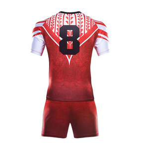 Private Label Sports Wear Top Quality Polyester Material Men Rugby Uniform Online Sale Rugby uniform For Adult - Product Image 2