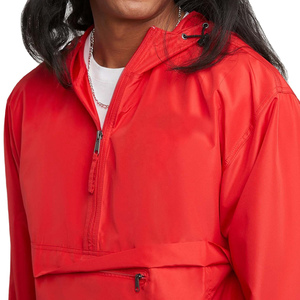 Nouvelle conception de veste anorak imperméable à capuche pour l'hiver, personnalisable, de haute qualité, prix bas, couleur unie, logo sur le devant - Product Image 6