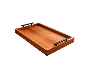 Bandeja de madera de diseño más vendida, bandeja de madera de mango, bandeja de madera de acacia, bandeja para servir, bandejas decorativas de madera a un precio muy razonable - Product Image 1