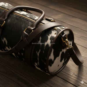 Bolsa de Viaje de Cuero con Pelo Personalizada OEM, Exportador al por Mayor, Marca Privada OEM LHODB-0095 - Product Image 5