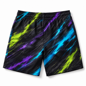Custom Beach Swim <b>Trunks</b> <b>Men</b> Sublimation Printed Quick Dry Polyester Drawstring Board Shorts Wholesale OEM Factory Export Supply - Product Image 2