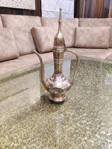 Handcrafted Brass Engraved Surahi with Meenakari Work Traditional Water Pitcher Decorative Antique Jug for Home Decor Gifting - Product Image 3