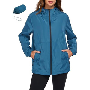 Chaqueta Cortavientos Impermeable con Logotipo Personalizado para Mujer, Chaqueta Deportiva de Alta Calidad para Equipos Deportivos - Product Image 3
