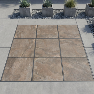 Quartz Stone Look Non Slip 20mm Thick Porcelain Firebrick Outdoor Tiles Heavy Duty Farmhouse Mall Garden Driveway Pavers 60x90cm - Product Image 2