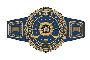 Ceintures de championnat de hockey personnalisées avec logo d'équipe, nom du joueur, kickboxing - Product Image 2