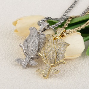 Colgante de oro de 18 quilates con adornos de elefante, mariposa, serpiente, rosa y cruz para manualidades DIY - Product Image 4