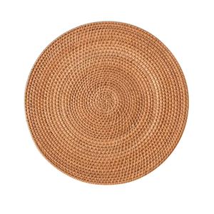 Plato de Ratán de Diseño Personalizado para Decoración de Mesa de Boda, Plato de Ratán Natural Duradero al por Mayor para Restaurante - Product Image 4