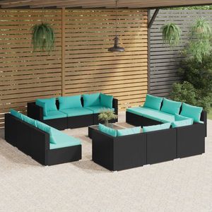 Set Lounge da Giardino Nero - Product Image 1