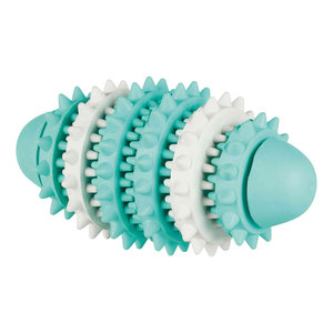 Denta Fun 15 cm Ballon de rugby en caoutchouc naturel Jouet à mâcher pour animaux de compagnie - Product Image 1