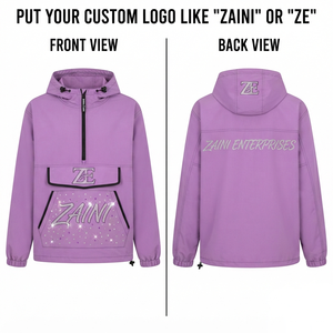 <b>Men</b> <b>Lightweight</b> Polyester Windbreaker <b>Jacket</b> 130 GSM <b>Waterproof</b> Breathable Custom Logo Print Purple Panel Unhooded Winter <b>Jacket</b> - Product Image 1