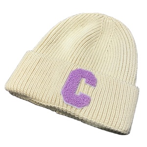 Wholesale Customise High Quality Low MOQ Personalized logo Embroidery Patches Winter Hats Beanie - Product Image 2