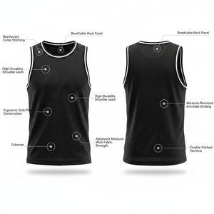 High Performances <b>Mesh</b> Polyester Sports Tank <b>Top</b> Sleeveless Breathable Gym Workout Summer Fitness Customized Logo Tank <b>Top</b> - Product Image 2