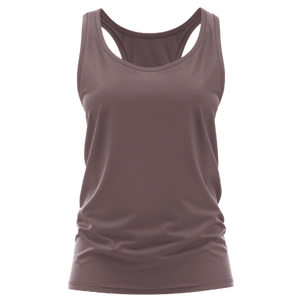 เสื้อกล้ามทรง Racerback สำหรับผู้หญิง OEM ระบายอากาศได้ดี ผ้าถัก โลโก้ด้านหน้า แห้งเร็ว เหมาะสำหรับออกกำลังกายและฟิตเนส - Product Image 1