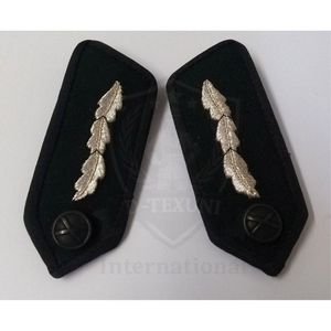 Custom Embroidered Eco-Friendly Epaulettes Gold <b>Stripes</b> Fan Badge Sew-On Badges for Uniform Shoulder Rank By D-TEXUNI INTL - Product Image 5