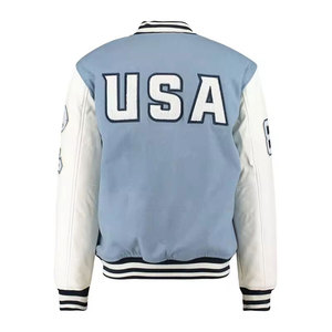 Men's Casual Varsity Letterman <b>Jacket</b> High Quality Breathable Button Closure Custom Sports Team Letterman Varsity <b>Jacket</b> - Product Image 6