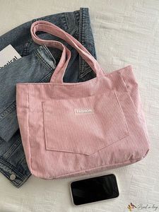 Sac fourre-tout en toile de coton naturel grande capacité, robuste, pour les courses, les voyages, l'école et l'usage quotidien, pour femmes - Product Image 6