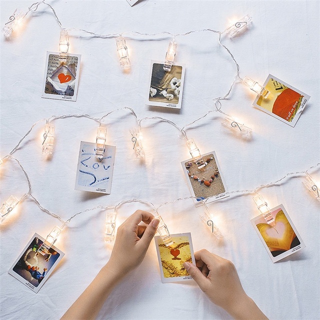 Beautiful Artic LED Fairy Light Led Photo Clip String Lights Photo Clips Wall Christmas Party Decor Lamps
