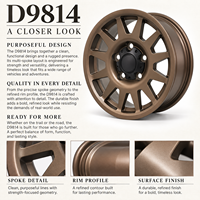 Jantes forgées 10 rayons à bloc plat 18-22 pouces 6x139.7 5x114.3 5x120 Bronze Satiné avec enjoliveur central en aluminium 6061-T6 pour Pick-up, Véhicules Tout-terrain et Jeep