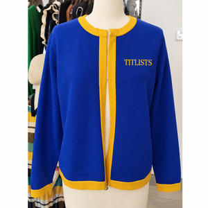 Créez vos pulls personnalisés de haute qualité à col rond pour les logos de sororités/fraternités/écoles/collèges/universités, cardigans tricotés - Product Image 1